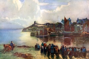Tenby Castle and harbour, Pembrokeshire, Wales, 1924-1926