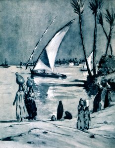 Přenášení vody z Nilu, Káhira, Egypt, 1928 od Louis Cabanes