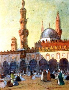 Mešita Al-Azhar, Káhira, Egypt, 1928