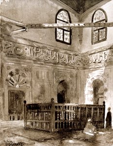 Hrobka v mešitě, Káhira, Egypt, 1928 od Louis Cabanes