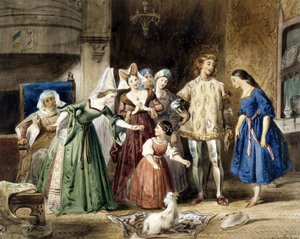 Esmeralda u Madame de Gondelaurier. Hrbáč z Notre-Dame od Victora Huga, 1831.