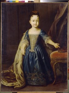 Portrét velkovévodkyně Natálie Petrovny z Ruska (1708-1728). Nejstarší dcera Pierra I Le Grand (1672-1725) a Catherine I (1684-1727). Obraz Louis Caravaque (1684-1754), olej na plátně