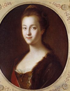 Portrét Catherine II (1729-1796), Imperator of Russia Malba Louis Caravaque (1684-1754) 18. století. Petrohrad, hrad Peterhof