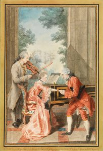 Mademoiselle Delong de Genève, Monsieur Philippe a Monsieur de Texier (akvarel)