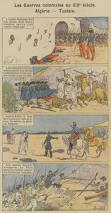 Koloniální války v 19. století, Alžírsko, Tunisko (barevné lito) od Louis Charles (after) Bombled
