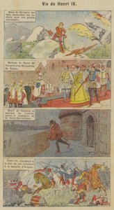 Život Jindřicha IV (litho barva) od Louis Charles (after) Bombled