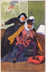 Kateřina Medicejská a její syn Karel IX od Louis Charles Bombled