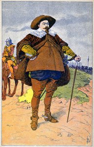 Gustave II Adolf Švédska od Louis Charles Bombled