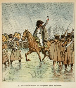 Ilustrace Bombleda Louise (1862-1927) z knihy "Památka svaté Heleny" od hraběte Emmanuela de Las Cases (1766-1842): Imperiální armáda v roce 1813, soukromá sbírka od Louis Charles Bombled