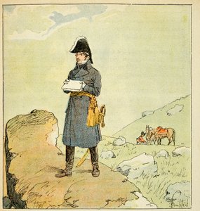 Ilustrace Bombled Louis (1862-1927) z knihy "Památka svaté Heleny" od hraběte Emmanuela de Las Cases (1766-1842): Portrét marechala Laurenta de Gouvion Saint Cyr (1764-1830) Soukromá sbírka od Louis Charles Bombled