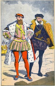 Vévoda z Guise a admirál Coligny od Louis Charles Bombled