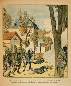 Východní Armee seržanta Eugena, známá jako Grenest, ilustrovaná Louisem Bombledem (1862-1927) (francouzsko-německá válka; kampaň 1870-1871): Obrana Dijonu 30. října od Louis Charles Bombled