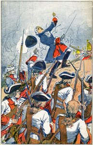 Francouzská armáda čelí Rusům při obléhání Gdaňsku od Louis Charles Bombled