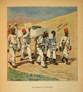 Válka na Madagaskaru - neoficiální historie francouzských expedic 1885-1895 od Henri Galli dit Galllichet (1854-1922), ilustrované Louisem Bombledem (1862-1927): Soukromá sbírka od Louis Charles Bombled