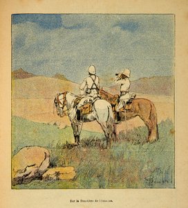 The War in Madagascar-Anecdotal History of the French Expeditions of 1885-1895 (Válka na Madagaskaru - anekdotické dějiny francouzských výprav v letech 1885-1895), autor Henri Galli dit Galllichet (1854-1922), ilustroval Louis Bombled (1862-1927): Vojenský od Louis Charles Bombled