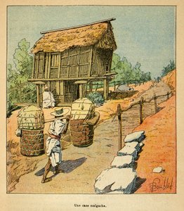 Válka na Madagaskaru - neoficiální historie francouzských expedic 1885-1895 od Henri Galli dit Galllichet (1854-1922), ilustrované Louisem Bombledem (1862-1927): Případ Madagaskaru v 19. století, soukromá sbírka od Louis Charles Bombled