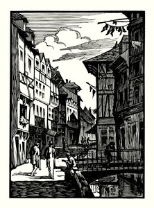 Ilustrace k Madame Bovary, Gustave Flaubert (dřevoryt) od Louis Claudel