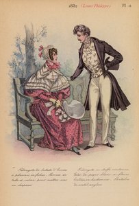 Francouzská móda: (barevná litografie). od Louis Colas