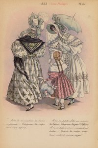 Francouzská móda: (barevná litografie). od Louis Colas