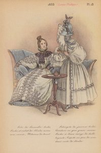 Francouzská móda: (barevná litografie). od Louis Colas