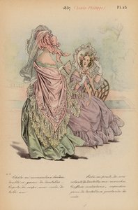 Francouzská móda: (barevná litografie). od Louis Colas