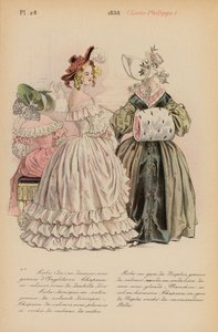 Francouzská móda: (barevná litografie). od Louis Colas