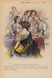 Francouzská móda: 1850 a 1860, Napoleon III (barevná litografie)