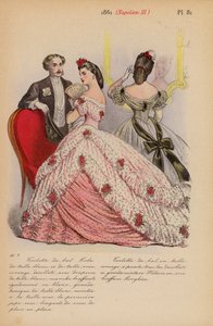 Francouzská móda: 1861, Napoleon III (barevná litografie)