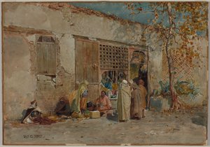 Marocká scéna, c. 1871. od Louis Comfort Tiffany