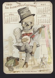 Ilustrace pro kalendář Antikamnia, 1901