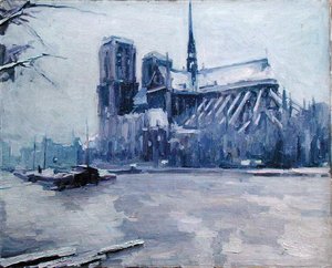 Notre-Dame v době povodní od Louis Degallaix