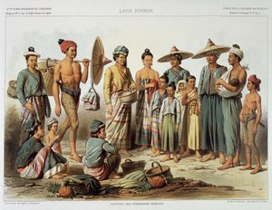 Laoské populace kolem roku 1870 v "" Journey d