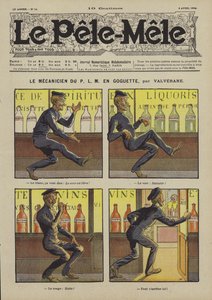 Mechanik P.L.M. na řádění. Ilustrace pro Le Pele-Mele, 1906