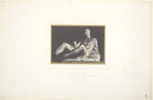 Fidiasův Théseus/ Fragment z frontonu Parthenónu v Athénách/ Nyní v Britském muzeu od Louis Désiré Blanquart Evrard