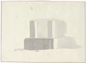 Starověký sarkofág sloužící jako napáječka v Terracině Sarcophage ancien, sluha d