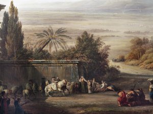 Pius VI. na návštěvě Pontinských bažin od Louis Ducros
