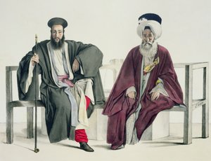 Řecký kněz a Turek, vyrytý bratry Thierry, 1825 od Louis Dupré