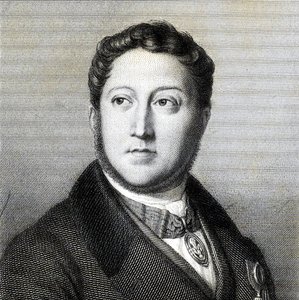 Portrét skladatele Gioachina Antonia Rossiniho 1792-1868, 1836. od Louis Dupré