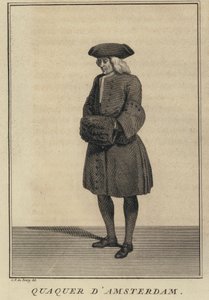 Quaker z Amsterdamu, Nizozemsko (rytina) od Louis Fabricius (after) Dubourg