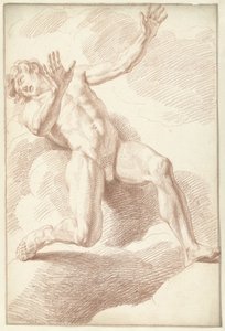 Mužský akt, ležící od Louis Fabritius Dubourg