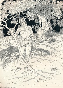 Ilustrace pro Spensers Faerie Queene. zpěv II. Verš 30, c1895