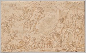 Venuše v Forge of Vulcan od Louis Felix de la Rue