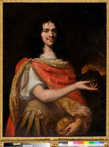 Portrét komika z Molierova souboru (olej na plátně) od Louis Ferdinand (c.1612 89) Elle