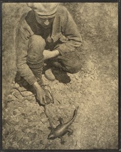 [Muž s ještěrkou] od Louis Fleckenstein