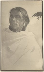 [Fotografie obrazu indiána (podepsán Gerald Cassidy)] od Louis Fleckenstein