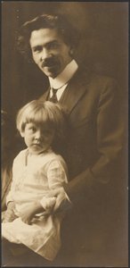 [Portrét muže a dítěte] od Louis Fleckenstein
