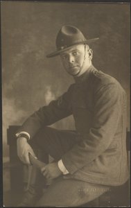 [Portrét mladého muže v uniformě] od Louis Fleckenstein