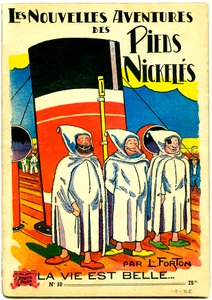 Obal komiksového alba: Les Nouvelle Adventures des Pieds Nickeles, La vie est belle, č. 10 (barevné lito) od Louis Forton