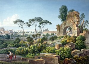 Pohled na kopec Esquiline, Řím, c.1800