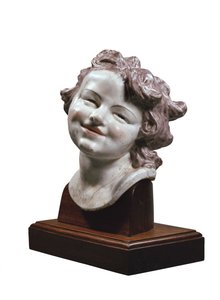 Head of Laughing Child, c. 1752 (porcelán)